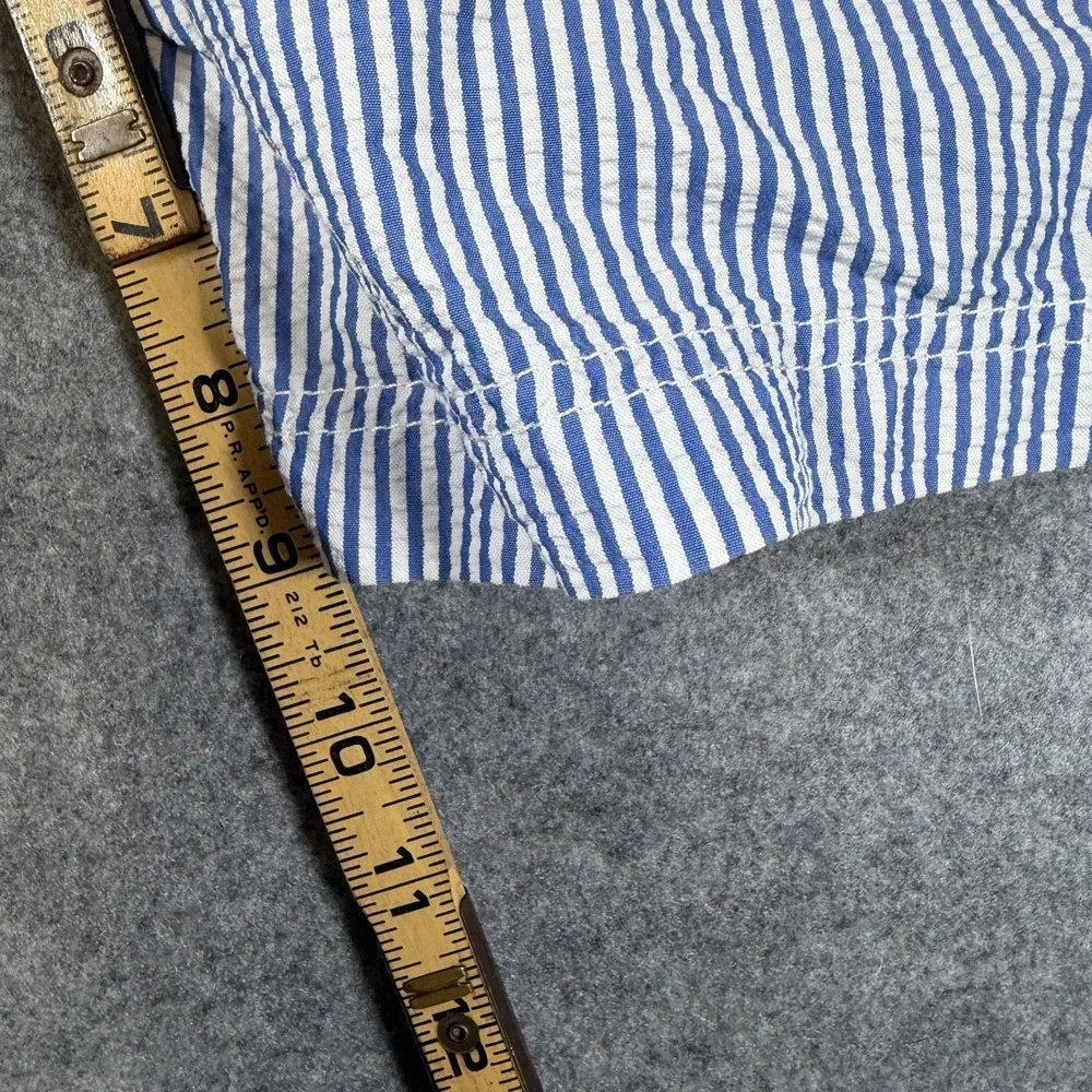 2 Pack Lands' End Swim Trunks Mens Large Blue Tropical Leaf Stripe Mesh Lined